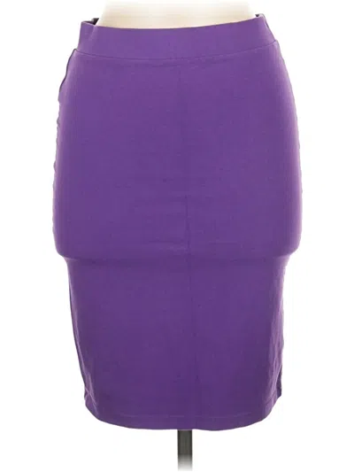 Pre-owned Forever 21 Casual Skirt In Purple