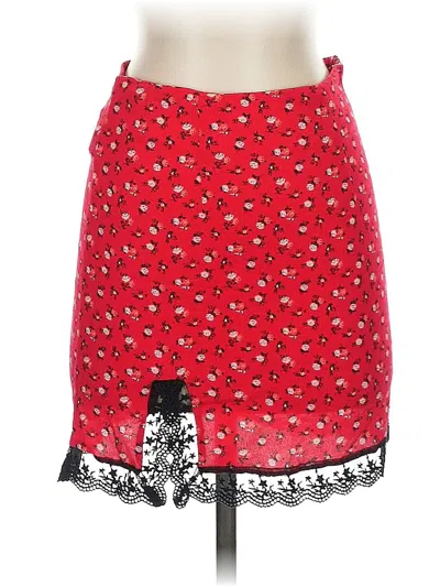 Pre-owned Forever 21 Casual Skirt In Red