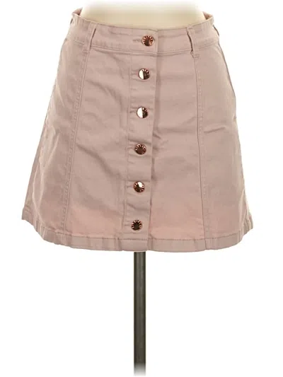 Pre-owned Forever 21 Casual Skirt In Tan