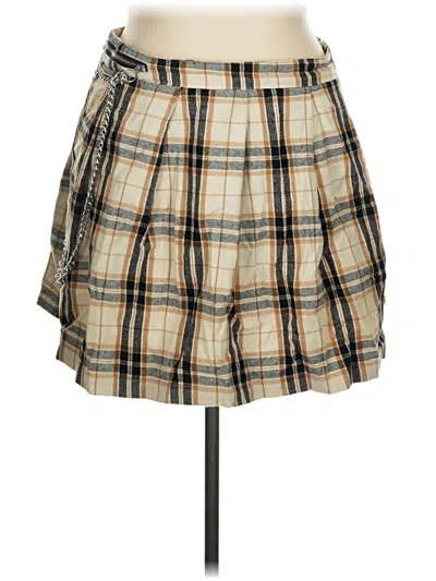 Pre-owned Forever 21 Casual Skirt In Tan