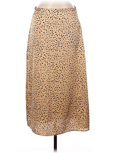 Pre-owned Forever 21 Casual Skirt In Tan