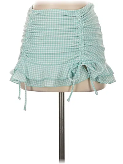 Pre-owned Forever 21 Casual Skirt In Teal