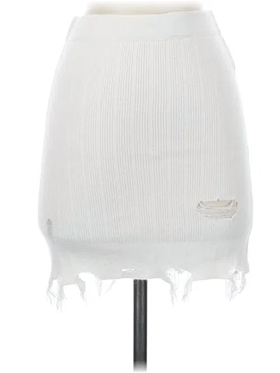 Forever 21 Casual Skirt In White