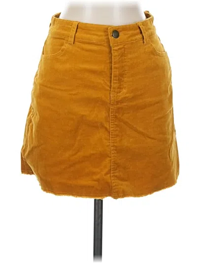 Pre-owned Forever 21 Casual Skirt In Yellow