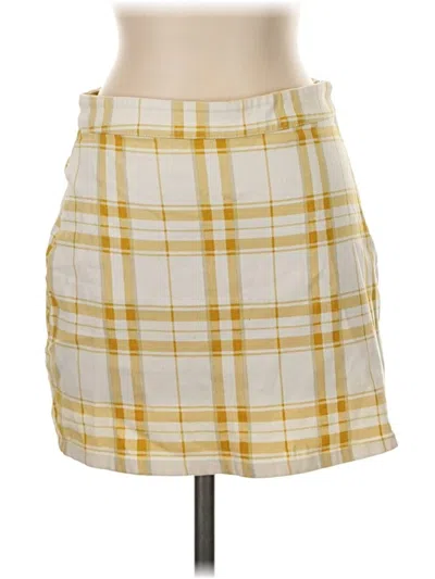Pre-owned Forever 21 Casual Skirt In Yellow