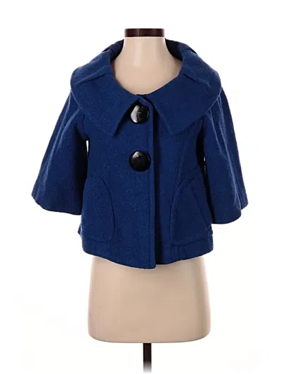 Pre-owned Forever 21 Coat In Blue