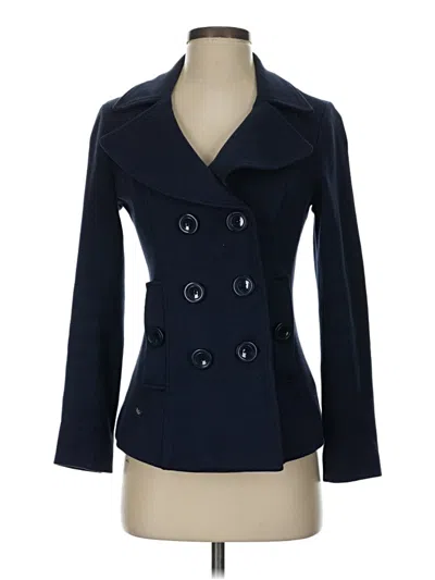 Pre-owned Forever 21 Coat In Blue