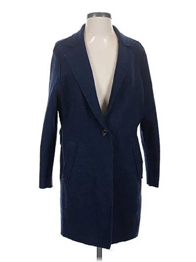 Pre-owned Forever 21 Coat In Blue