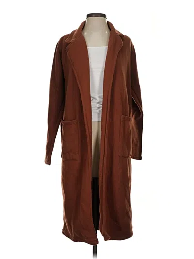 Pre-owned Forever 21 Coat In Brown