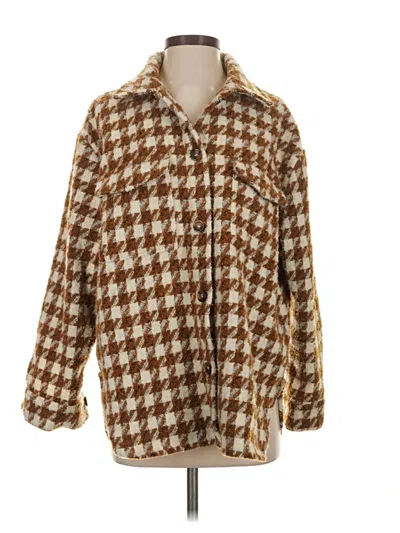Pre-owned Forever 21 Coat In Brown