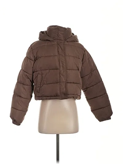 Pre-owned Forever 21 Coat In Brown