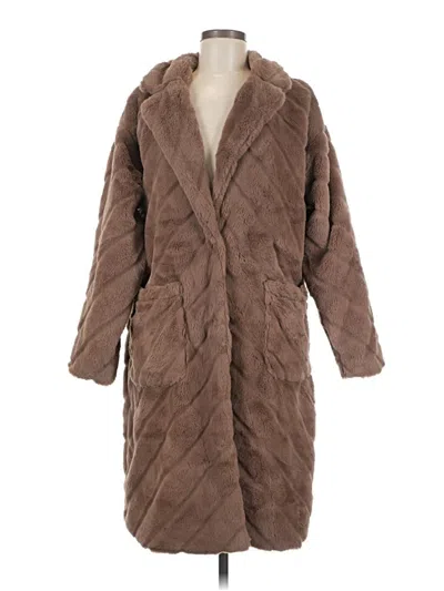 Pre-owned Forever 21 Coat In Brown