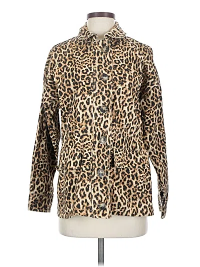 Pre-owned Forever 21 Coat In Gold