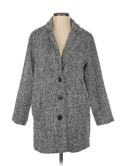Pre-owned Forever 21 Coat In Gray