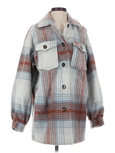 Pre-owned Forever 21 Coat In Gray