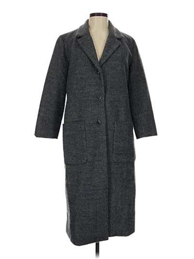 Pre-owned Forever 21 Coat In Gray