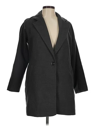 Pre-owned Forever 21 Coat In Gray