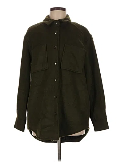 Pre-owned Forever 21 Coat In Green