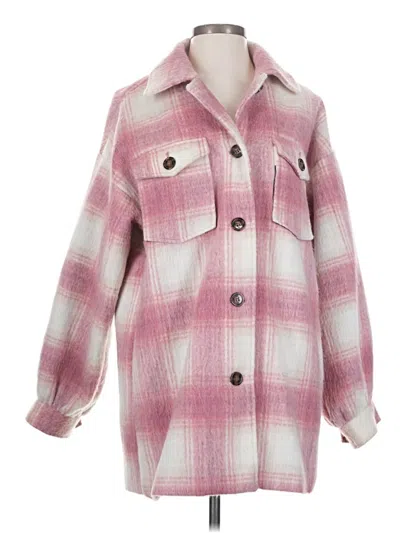 Pre-owned Forever 21 Coat In Pink