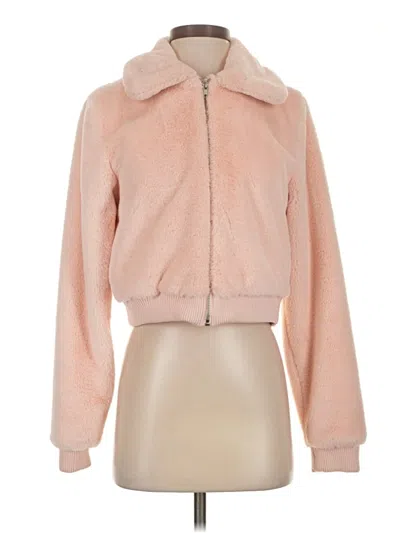 Pre-owned Forever 21 Coat In Pink