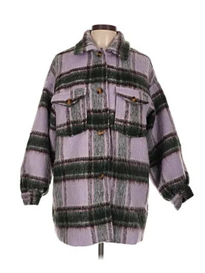 Pre-owned Forever 21 Coat In Purple