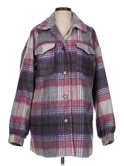 Pre-owned Forever 21 Coat In Purple