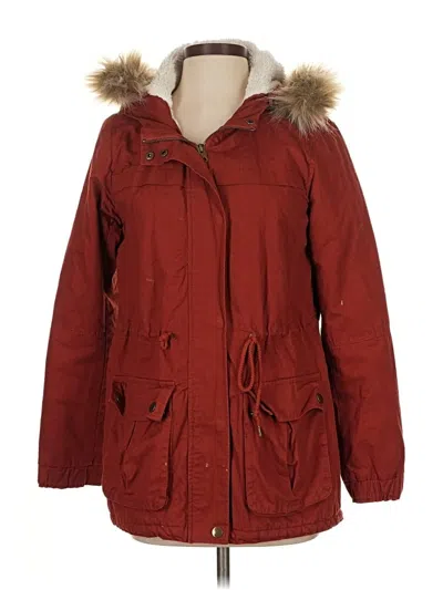 Pre-owned Forever 21 Coat In Red