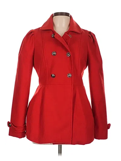 Pre-owned Forever 21 Coat In Red