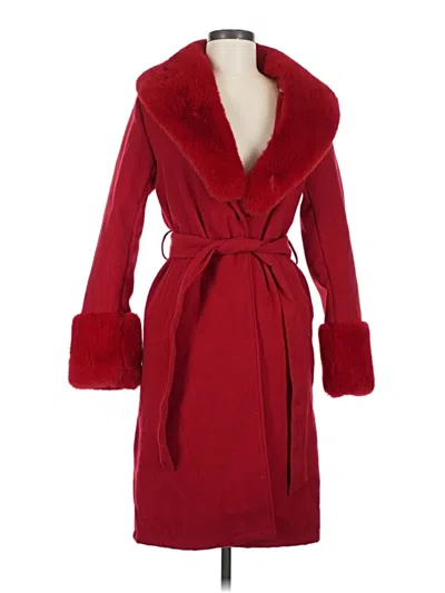 Pre-owned Forever 21 Coat In Red