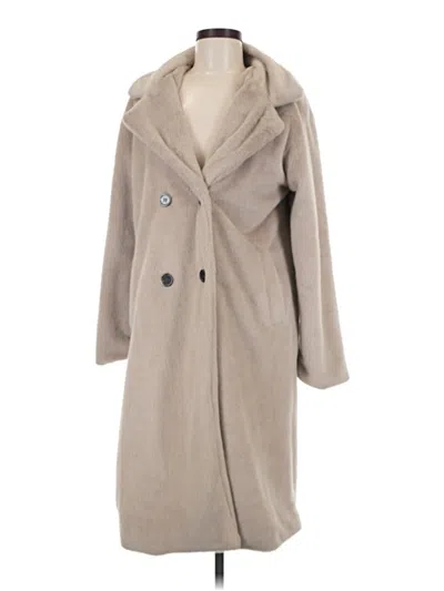 Pre-owned Forever 21 Coat In Tan