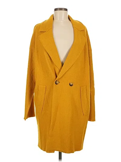 Forever 21 Coat In Yellow