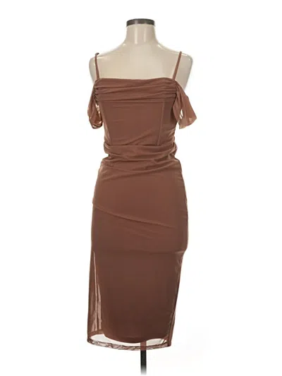 Pre-owned Forever 21 Cocktail Dress In Brown