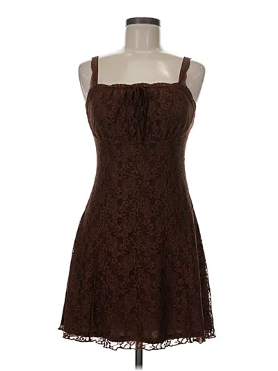 Pre-owned Forever 21 Cocktail Dress In Brown