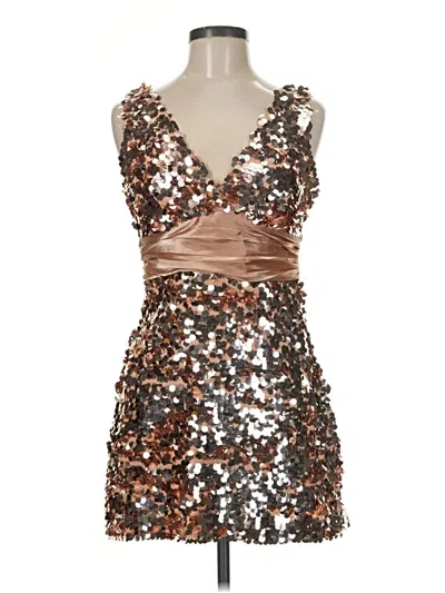 Pre-owned Forever 21 Cocktail Dress In Brown