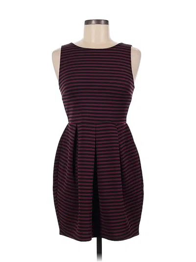 Pre-owned Forever 21 Cocktail Dress In Burgundy