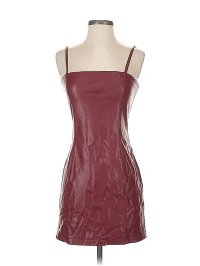 Pre-owned Forever 21 Cocktail Dress In Burgundy