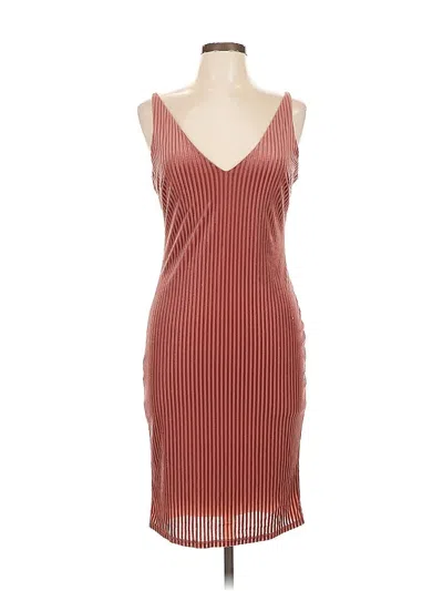 Pre-owned Forever 21 Cocktail Dress In Burgundy