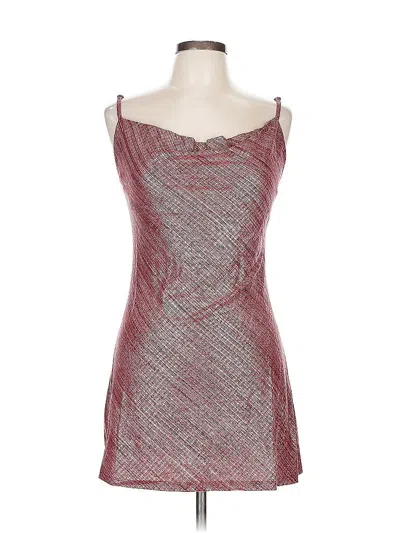 Pre-owned Forever 21 Cocktail Dress In Burgundy