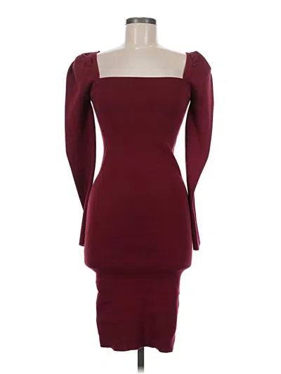 Pre-owned Forever 21 Cocktail Dress In Burgundy