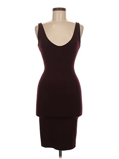 Pre-owned Forever 21 Cocktail Dress In Burgundy