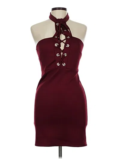 Forever 21 Cocktail Dress In Burgundy