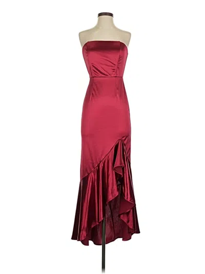 Pre-owned Forever 21 Cocktail Dress In Burgundy