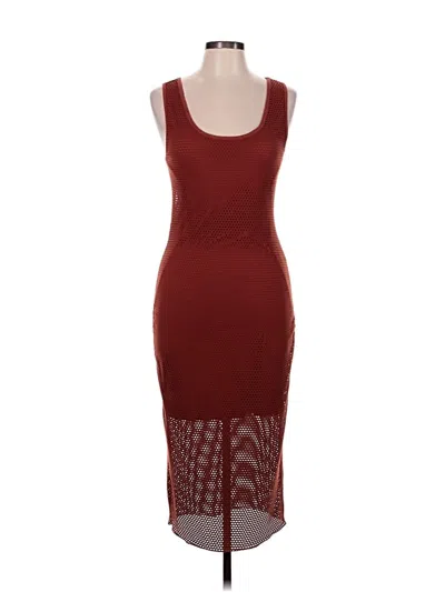 Pre-owned Forever 21 Cocktail Dress In Burgundy