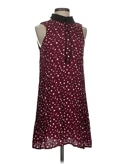 Pre-owned Forever 21 Cocktail Dress In Burgundy