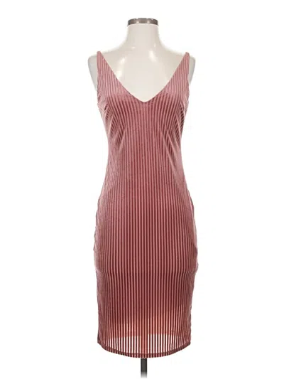 Pre-owned Forever 21 Cocktail Dress In Burgundy