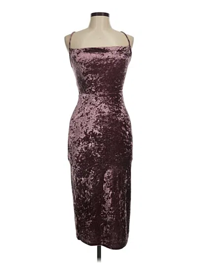 Pre-owned Forever 21 Cocktail Dress In Burgundy