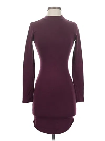 Pre-owned Forever 21 Cocktail Dress In Burgundy