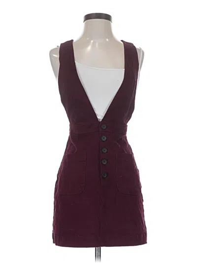 Pre-owned Forever 21 Cocktail Dress In Burgundy