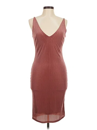 Pre-owned Forever 21 Cocktail Dress In Burgundy