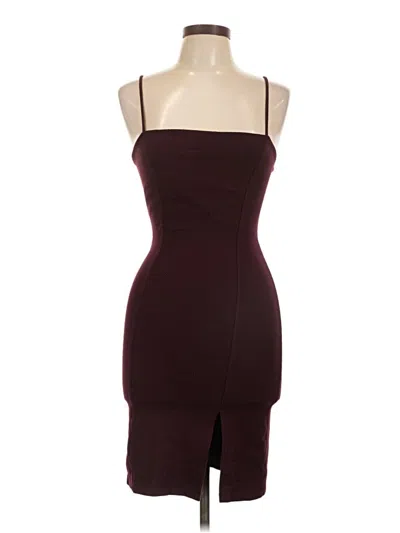 Pre-owned Forever 21 Cocktail Dress In Burgundy